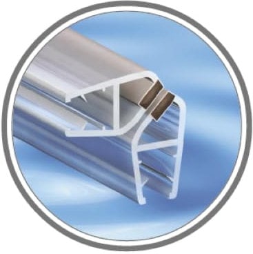 BARY Magnetic Seal WS9 90° Shower Door Seal Shower Fitting