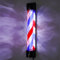 Kozivmo 90 ​cm Barbierstab, Barber Pole Sign, Rot+ Blau+ Schwarz Streifen Rotierende Barber Pole, 20W LED Friseursalon Licht, Wandmontage, Energie Sparen