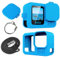 NHQZ G0Pro Custodia Protettiva in Silicone,Antipolvere,Antigoccia,Adatto per Accessori G0Pro G0Pro HERO Serie,13/12/11/10/9,Perfettamente Compatibile con L'originale (Blu)