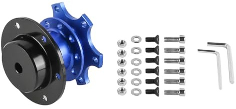 Laroal Universal Steering Wheel Snap Off Quick Release Hub Adapter Kit With 6-hole Steering Wheel Hub