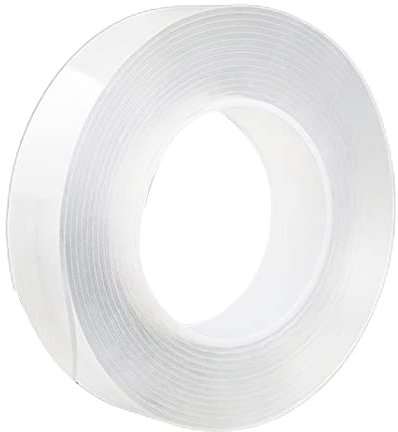 NethCasti Transparentes Band Multifunktionales Klebeband 1 mm dicker 300 cm Stoff einseitig Traaceless waschabler Abnehmbares Gel -Grip -Aufkleber 30 -mmtape
