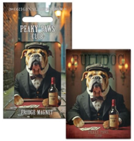 Fridge Magnet (65 x 90 mm) - Peaky Paws Club - Bulldog