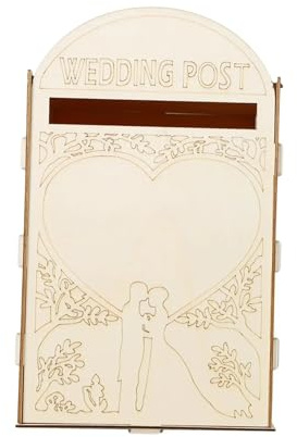 Briefkasten, Hochzeitskartenbox aus Holz, dekorativ, rustikal, Hochzeitsdekor, Briefkasten(Style B)