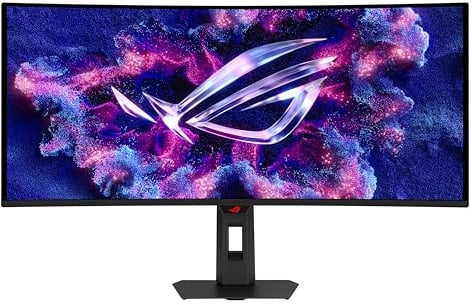 ASUS ROG STRIX OLED XG34WCDMS, Monitor Gaming Curvo da 34 QD-OLED,Nero | BlackShield 3440x1440, 280Hz e 0,03 ms (GTG), Compatibile con G-SYNC, HDMI 2.1 e USB-C, DisplayWidget Center