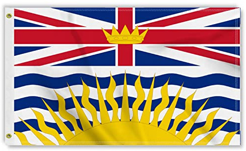 Bannière Macland, Colombie-Britannique, Canada (Province De Colombie-Britannique) 2 Œillets Grande Drapeau Résistant À La Décoloration Drapeau Grand Pour Maison Intérieur Jardin 90X150Cm