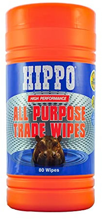 Hippo H18710 All Purpose Wipes - White (Pack of 80)