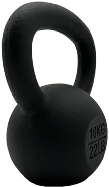 Chase Fitness Cast Iron Kettlebell for Strength and Cardio Home Gym Training 6kg - 24kg (10KG)