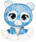 GUND Offiziell, P.Lushes niedliches Designer-Modisch, Sammlerstück, Haustier-Demi-Jeane-Bär, hochwertiger, stilvoller Stofftier, weicher Plüsch, blau, 15,2 cm, weiches Spielzeug für Mädchen und Jungen