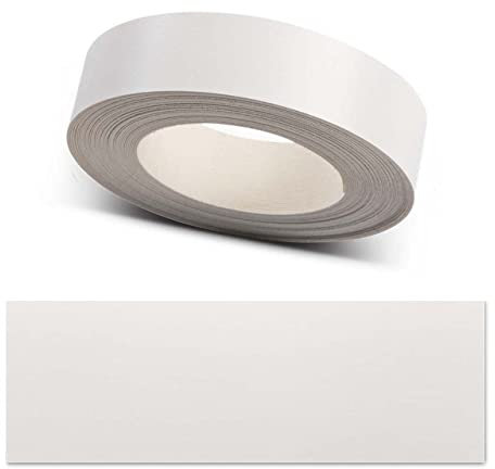ben+camilla.com Kantenumleimer zum Aufbügeln | Weiß 24 mm x 5 m Rolle (matt glatt) | Premium Qualität für professionelle Ergebnisse | Kantenschutz