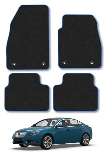 Vauxhall Insignia (2008-2017) Carpet Car Mats | Blue Edge Trim Tailored Fit Floor Mats Full Coverage Protection Accessories Easy Clean Anti Slip Made in the UK