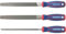 WORKPRO Set di 3 lime da 200 mm, strumento di alta qualità per riparazioni e lavori abrasivi