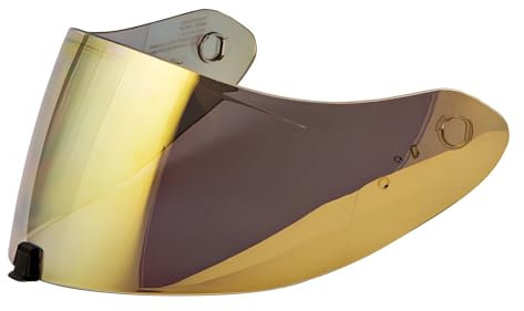 Guajiro - Visier kompatibel mit Scorpion EXO | R1 Evo Air | R1 Carbon Air | 1400 Evo Air | 1400 Carbon Air | 520 Evo Air | 391 | Pinlock-fähiger Polycarbonat-Bildschirm (Gold)