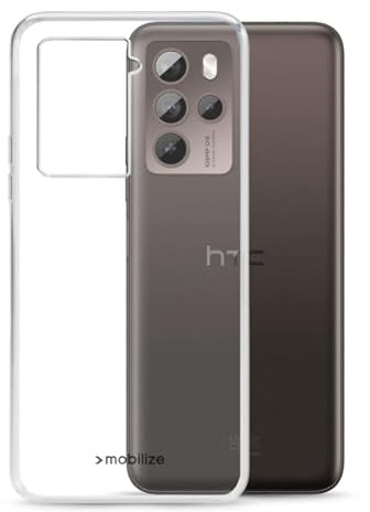 Handyhülle für HTC U23 Pro transparent Silikon Schutz mit mungoo Tuch | TPU, Clear Case, durchsichtig, Schutzhülle, Handytasche, für U23 Pro, mit mungoo Tuch