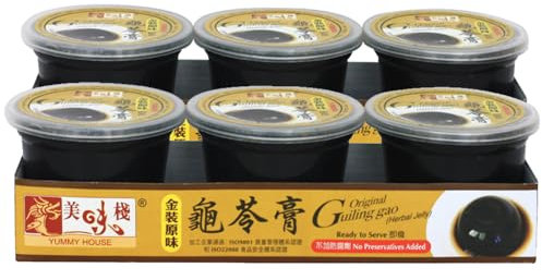 Yummy House Herbal Grass Jelly - Guiling Gao 220g (6 Servings) 美味棧 金裝原味龜苓膏