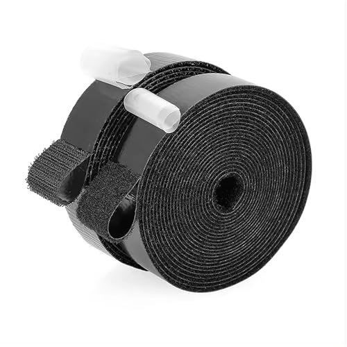 Boulton - Nastro autoadesivo con gancio e anello, nastro adesivo con retro adesivo, nastro adesivo con velcro (20 mm x 3 m)