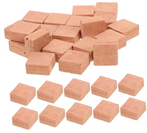 ifundom 40pcs Simulated Bricks Realistic Tiny Bricks Wall Brick Model Micro Landscape Brick Tiny Bricks for Landscaping Mini Artificial Brick Mini Blocks Toy DIY Fake Bricks Clay Red