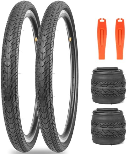 ZUKKA Juego de 2 neumáticos plegables de 26 pulgadas, 26 x 1,75 pulgadas, cubierta 47-559, neumáticos de repuesto plegables para bicicleta, MTB de montaña, repuesto para bicicleta de montaña,