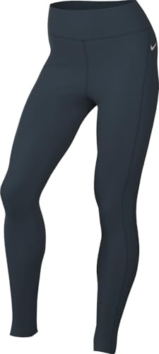 NIKE Epic Fast Lauf-Leggings Mit Tasche Und Mittelhohem Bund Für Damen, Armory Navy/Reflective Silv, CZ9240-478, S