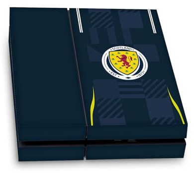 Head Case Designs Offizielle Scotland National Football Team Home 2024/25 Bausätze Vinyl Haut Gaming Aufkleber Abziehbild Abdeckung kompatibel mit Sony PlayStation 4 PS4 Console