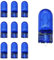 10 Stück Blau Standlicht Lampe Glassockellampe, T10 Halogen Glühbirnen Blau W5W Standlicht Kennzeichen Beleuchtung Glassockellampe Für Parklicht,, Kennzeichenbeleuchtung, Innenbeleuchtung, 12V 5W
