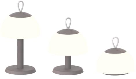 Luxus Drahtlose Tischlampe - Lesbos 3-in-1 - Taupe - Tischleuchte für Innen und Außen - Wiederaufladbar - LED - Touch - Dimmbar