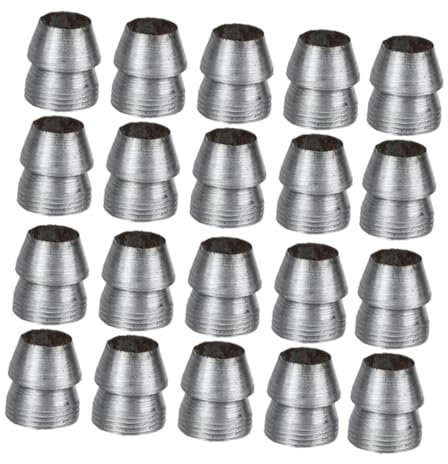 CIYODO 20 Stück Runde Metallkeile mit 8mm Griff für Hammerstiel Verstärkende Keile für Werkzeugmontage Zuverlässige Halterung für Gartengeräte und Holzbearbeitung