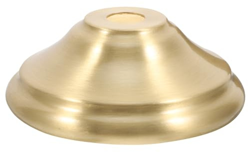 Messing Lampenfußbecher Gold mit 10mm Loch für Leuchten | Feine Glatte Verarbeitung, 1 Stück, Modernes Design mit Klassischem Charakter