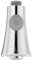 Cornat Umschaltbrause 1/2 Zoll AG - Chrom - ø 55 mm Kopf - Nach Geräuschklassen geprüfter Luftsprudler - Normal- & Brausestrahl / Brausekopf / Handbrause für Waschbecken / Geschirrbrause / AE70303