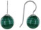 LES POULETTES BIJOUX - Sterling Silber 925 Ohrringe Malachit Perlen