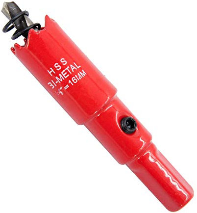 Corona 16mm,Sierra de corona de M42 HSS LAIWEI para taladrar agujeros en madera, cartón yeso, perfiles de aluminio, PVC y otros materiales