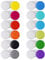 Lasiyanor 12PCS Colorful Contact Lens Case, Immersion Kit, Leak-Proof Packaging, Suitable for Outdoor Mini Case Screw Top