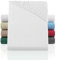 BaSaTex Flausch Feinbiber Winter Spannbettlaken Biber Spannbetttuch | 100% Baumwolle | 90x200 – 100x200 cm | Weiss