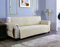 sevi's Sofa überzug 3 Sitzer - Sofabezug Wasserdicht Kratzfest - Couch Überzug Reversibel Fleckenresistent - Sofa Cover für Katzen und Hunden - Weiße Creme