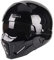 Woljay Offener Helm Integralhelm Motorradhelm Modulare Helme für Unisex-Adult Straße Fahrrad Kreuzer Roller DOT ECE genehmigt (Small,Glänzend Schwarz)