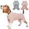 Hjumarayan Hunde Pyjama, Schlafanzug Hund OP Body Hund Stretch Body für Hund nach OP mit Beinen, Hundebody nach Kastration Rüde Hunde Body Operation Hündin, Rosa XS