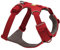 Ruffwear Front Range Hundegeschirr, reflektierendes Y-Geschirr, verstellbares, bequem gepolstertes Alltagsgeschirr für Spaziergänge und Hunderennen, 2 Leinenbefestigungen und V-Ring, Red Canyon XS