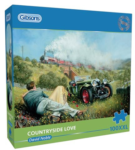 Gibsons Countryside Love 100XXL Piece Jigsaw Puzzle | Nostalgic Extra Large Piece Puzzle for Adults | Premium 100% Recycled Board | Great Gift