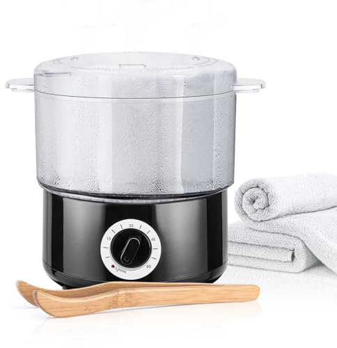 Tanniws Spa Scaldasalviette Caldo Scalda Asciugamani, 202℉Entro 10min Vapore per Asciugamani a Riscaldamento rapido, per trattamenti Viso,Attrezzature per saloni e Uso Domestico