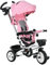 HOMCOM 6 in 1 Trike for Toddler, Baby Push Tricycle Folding Bike with Parent Handle, Reversible Seat, Storage Basket, Canopy, 5-point Safety Harness, for Kids 1-5 Years, Pink