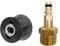 Bamyli 2 Pieces M22 Quick Connect Adapter, M22 Quick Connect Adapter And Power Washer Long Hose Adapter，Pressure Washer Hose Adapter for Karcher, High Pressure Washer Adapter for Washer Gun