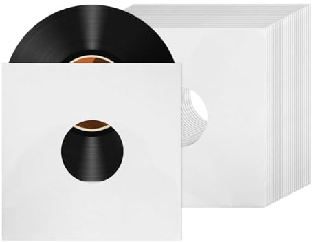 20PCS 10inch Vinyl Record Inner Sleeves, Acid Free Archival Album Sleeves for 10 inch Collection Storage