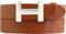 BELTINGER Designer Gürtel HENRY aus Vollrindleder 4 cm | Eleganter Ledergürtel für Damen und Herren 40mm | Silber glänzend | Tabac 100cm