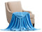 STGAO Kuscheldecke Flauschig 100 x 200 cm Viele Farben Überwurf Mikrofaser Microfaser für Sofa Couch Bett, Blau
