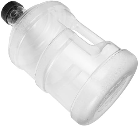 TOYANDONA 5-Liter Kunststoff Wasserkanister Transparenter Mineralwasserbehälter mit Griff Große Öffnung Kompatibel mit Wasserspender Camping Outdoor Notfall