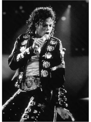 JEBGOEHS Michael Jackson Poster - Kunstdruck im Retro-Stil (50x70cm) · Zeitlose Wanddekoration für Wohnzimmer & Schlafzimmer · Ohne Rahmen