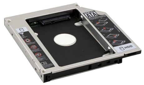 LeeQinersw -Festplattengehäuse, Adapterrahmen, Reparatur von Notebook-Ausrüstung, Ersatzgehäuse, SSD-Festplattenhalter für mechanische, 12.6 cm X 12.7 cm X