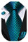 Dubulle Herren-Krawatte mit Paisleymuster, Blumenmuster, Seide, gestreift, Krawatte und Einstecktuch, Manschettenknöpfe, Set, Hochzeit, Business, Grün-blau, Medium