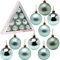 Christmas Concepts® Pack of 10-60mm (2.4) Christmas Tree Baubles - Shiny, Matte & Glitter Decorated Baubles (Mint Green)
