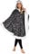CityComfort Hoodie Damen Poncho Kuscheldecke Flauschig, Oversize Pullover Damen Umhang Decke (Grau/Rosa Gold)