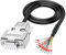 ANMBEST DB15 VGA Solderless Breakout Connector with 5Ft 24AWG Replacement Cable, Metal Shell 3+9 DB15 3Row Serial Plug to 15-Pin Port Terminal Female Adapter Connector Breakout Board